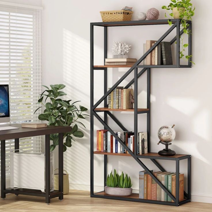 استند دکور از جنس فلز و چوب mdf